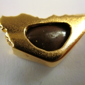 Halskette LAPPONIA Stil Gold Platin Boulder-Opal Handgefertigt.JPG