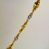 Halskette LAPPONIA Stil Gold Platin Boulder-Opal Handgefertigt.JPG